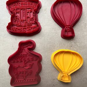 Draaimolen & Luchtballon Koekjesvormen – Een Feestelijk Avontuur in de Lucht! 🎈🎠