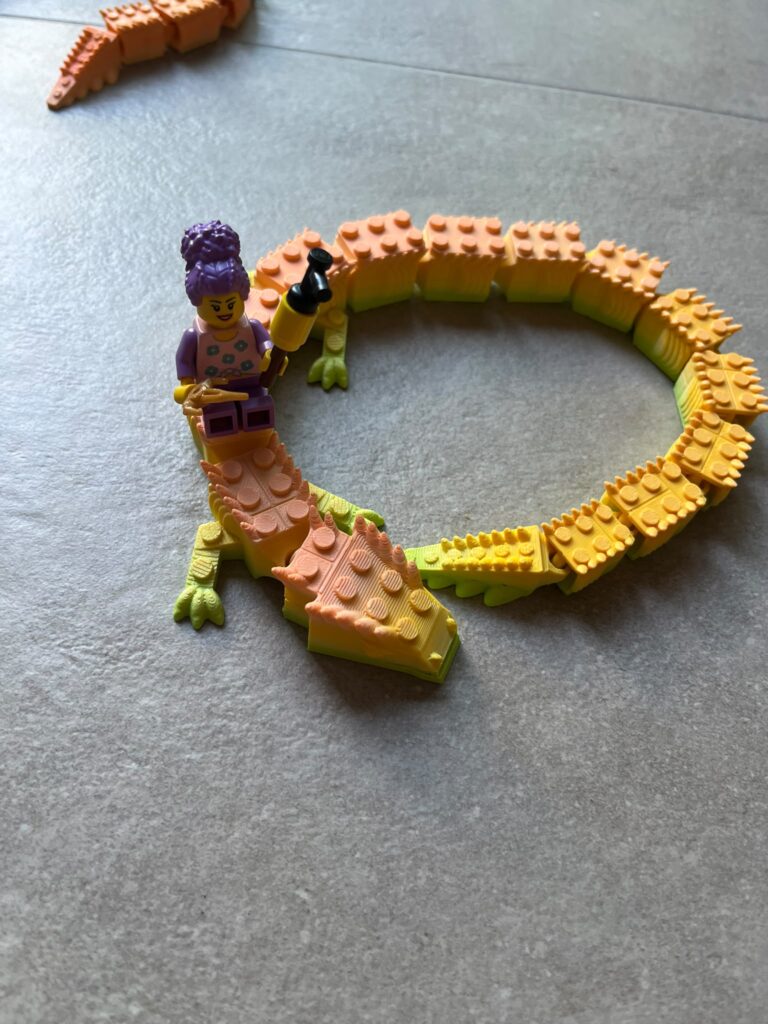 🧱🐉 LEGO Flexie Draak – 40 cm!