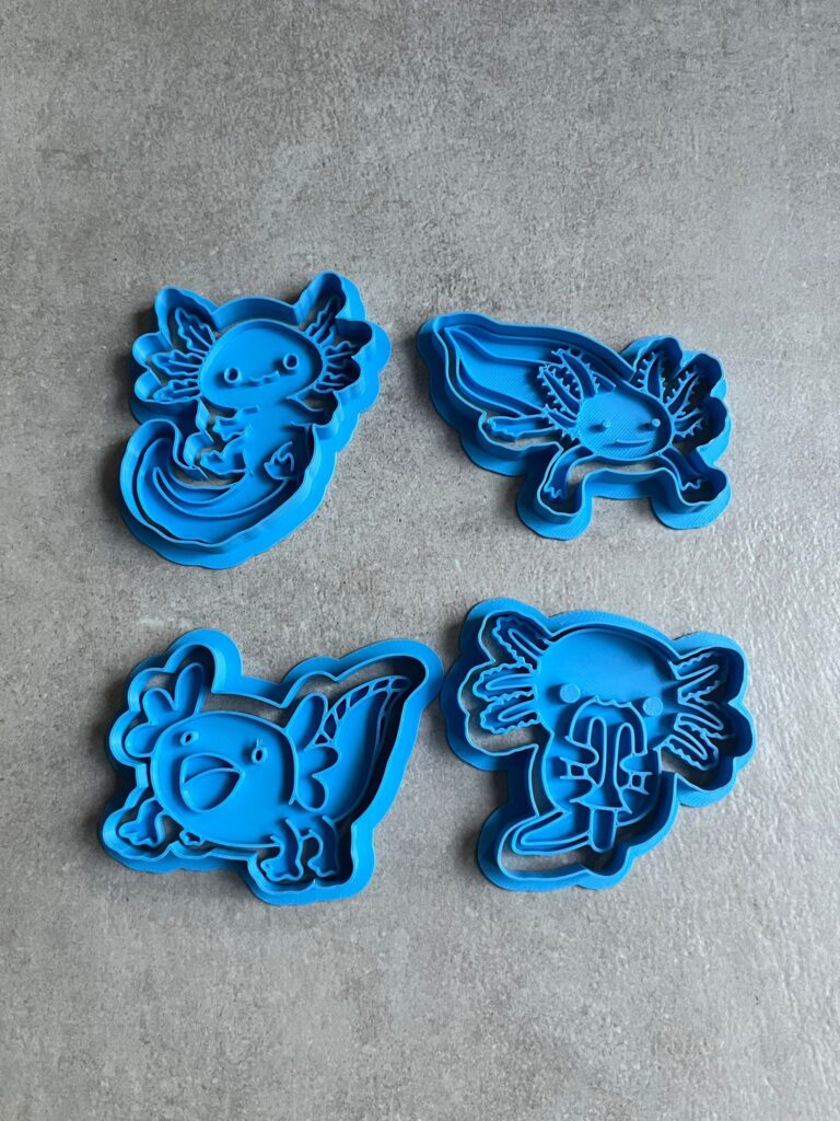 Axolotl Koekjesvormen – Set van 4