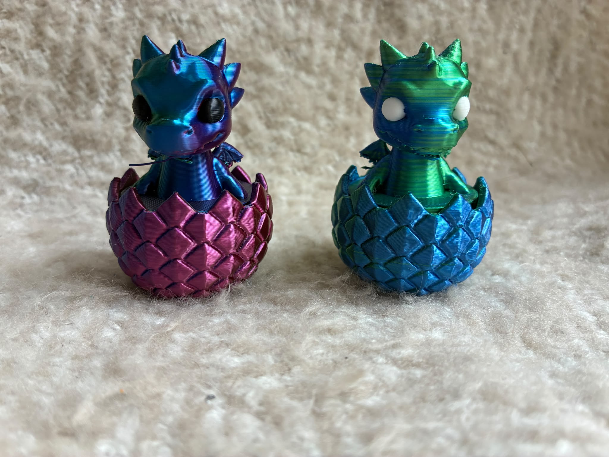 Baby Draak Clickers – 3D Geprinte Fidget Draakjes | Set van 3, 5 of 10 🐉