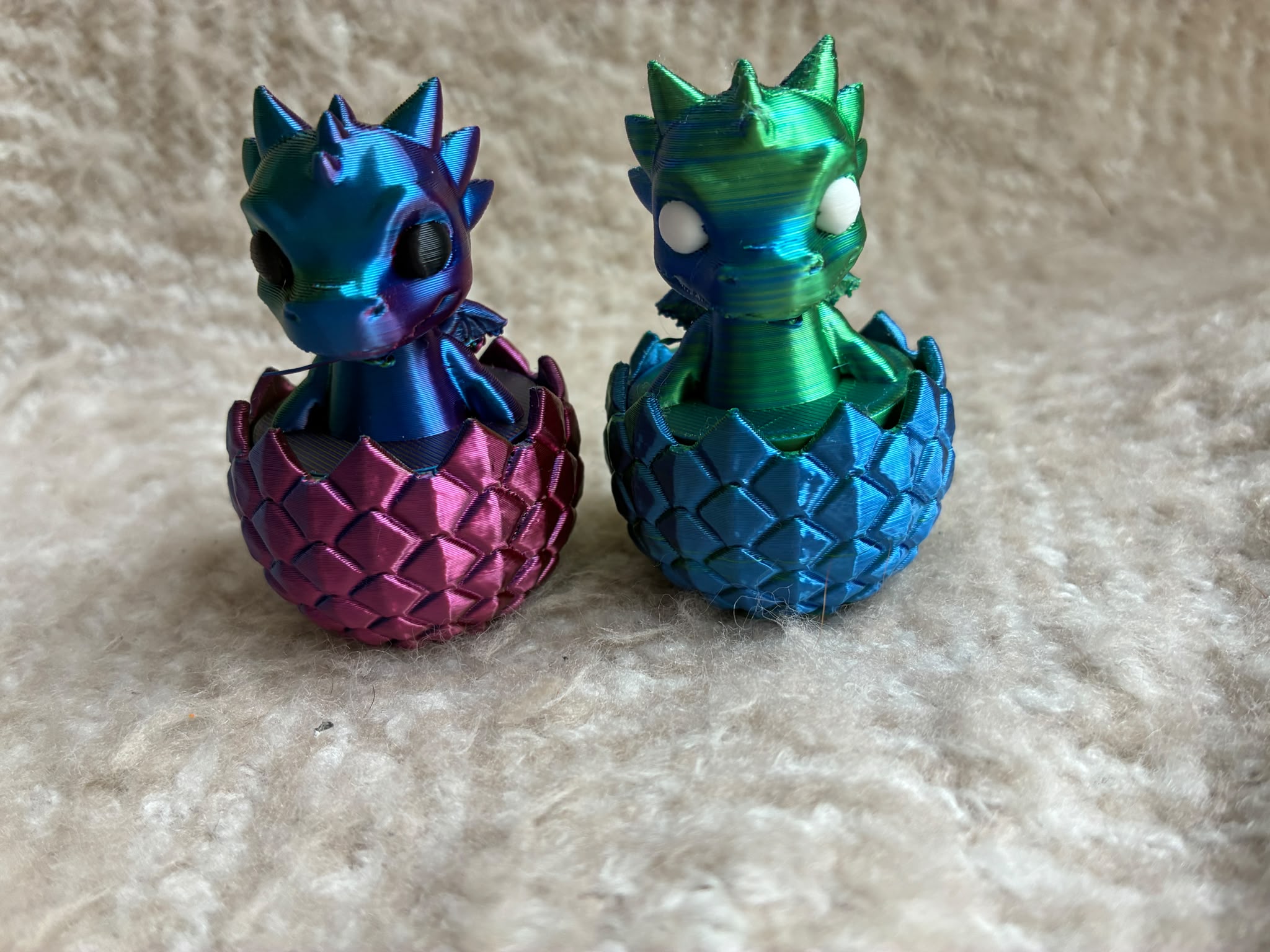 Baby Draak Clickers – 3D Geprinte Fidget Draakjes | Set van 3, 5 of 10 🐉 - Afbeelding 3