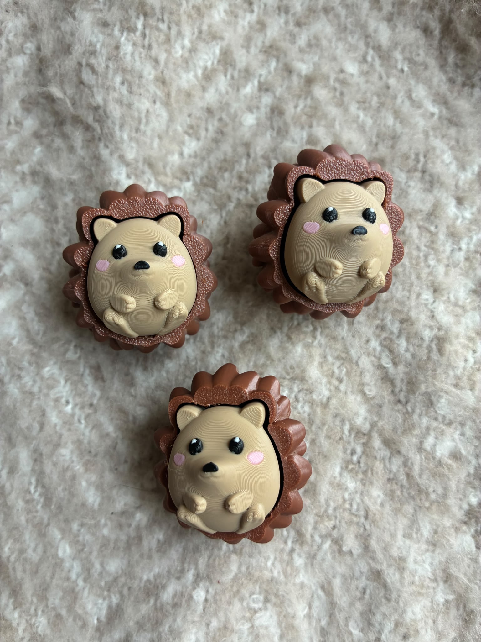 Egel Clickers – Schattige 3D Geprinte Fidget Egeltjes | Set van 3, 5 of 10 🦔