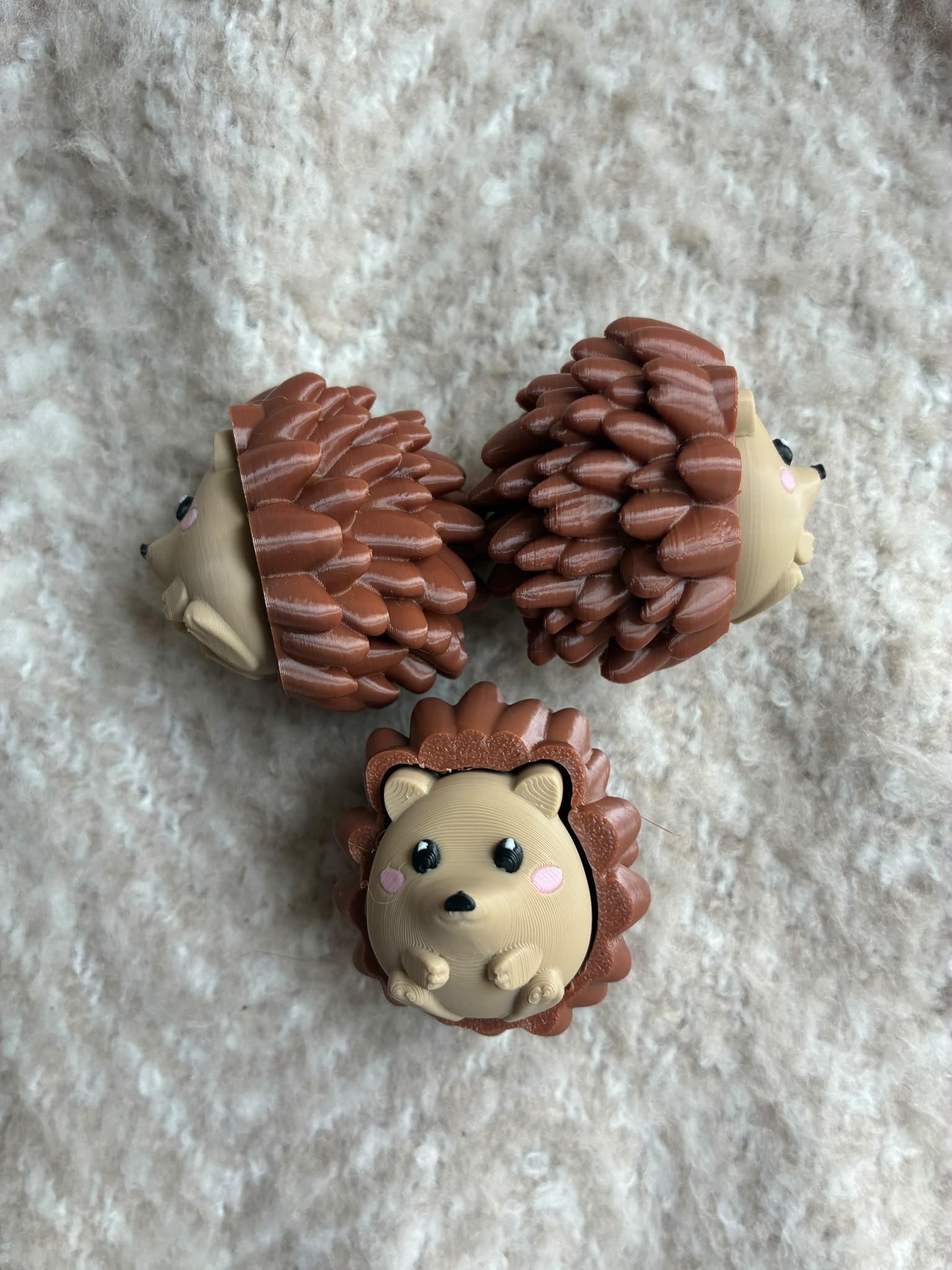Egel Clickers – Schattige 3D Geprinte Fidget Egeltjes | Set van 3, 5 of 10 🦔 - Afbeelding 2