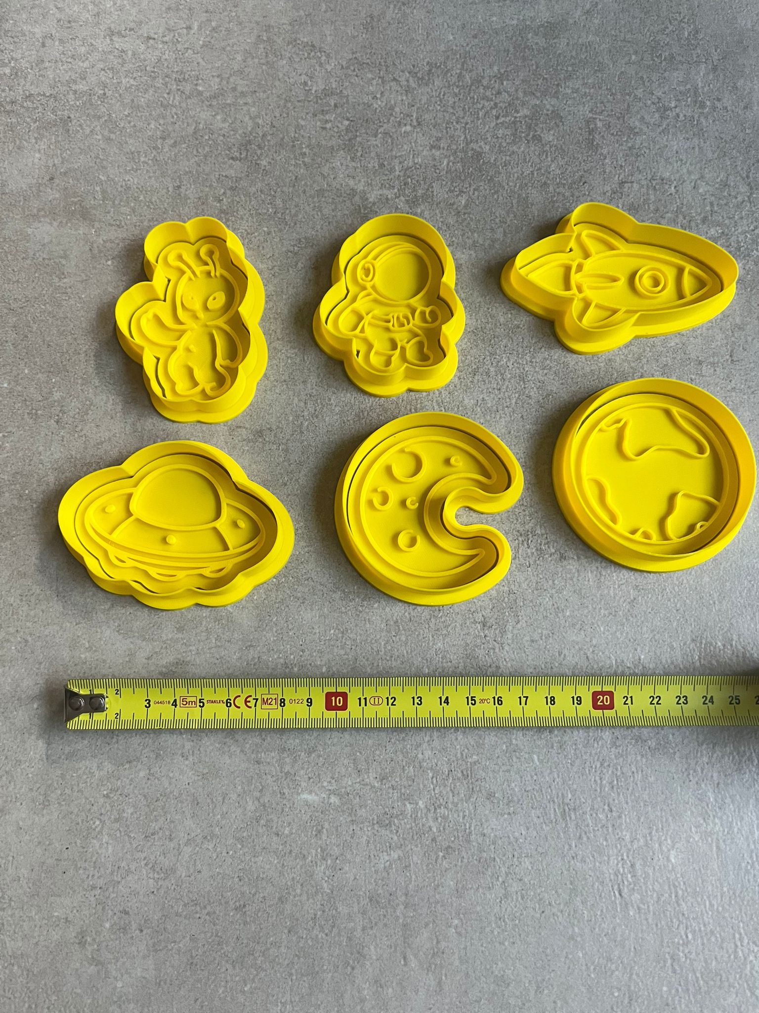 Ruimte Koekjesvormen – Set van 6 🚀🌙 - Afbeelding 2