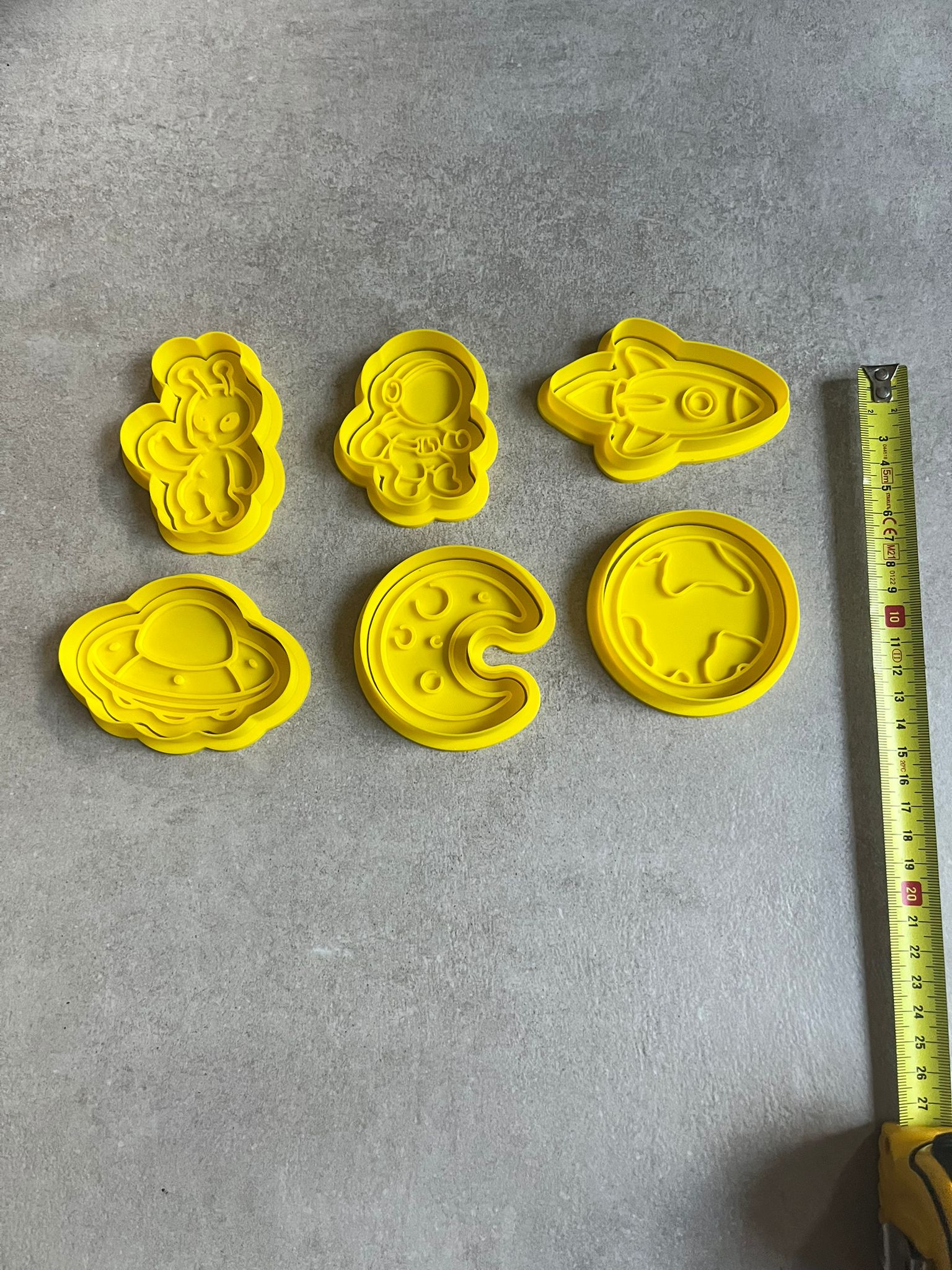 Ruimte Koekjesvormen – Set van 6 🚀🌙 - Afbeelding 3